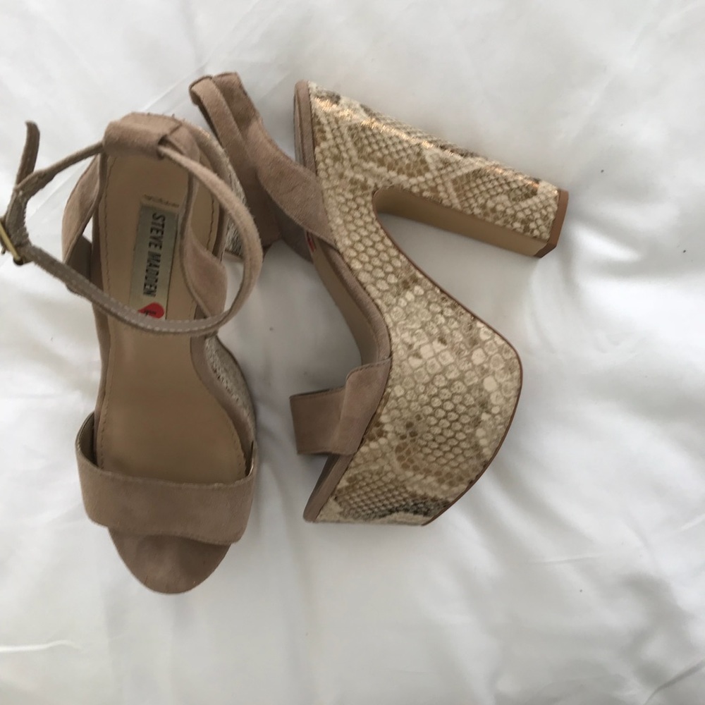 Steve Madden Snake Platforms